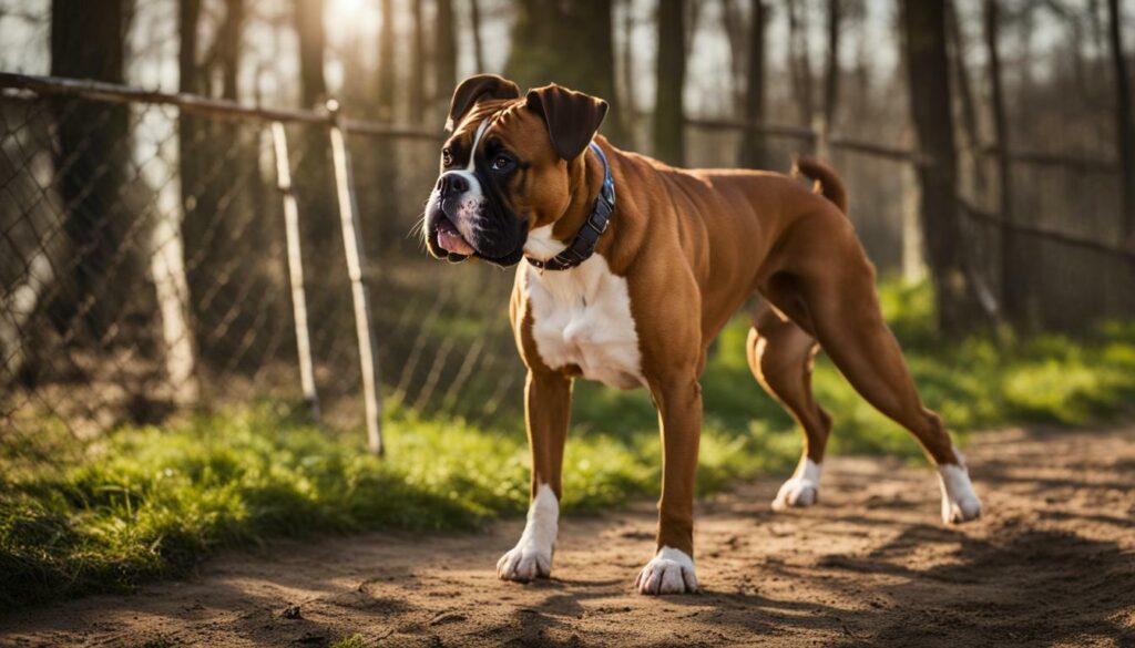 Boxer training exercises