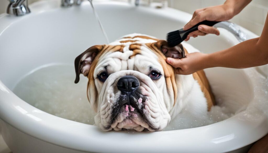 Bulldog grooming