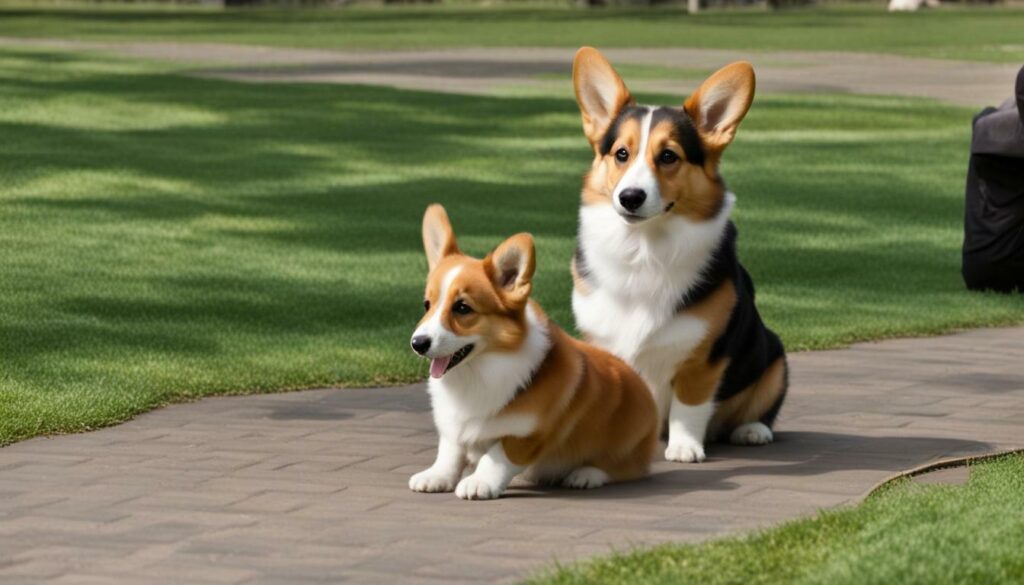 Corgi puppy training