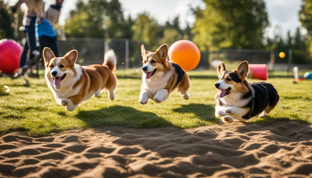 Corgi socialization