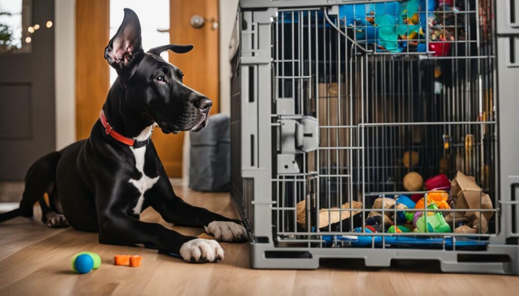 Crate Training a Great Dane