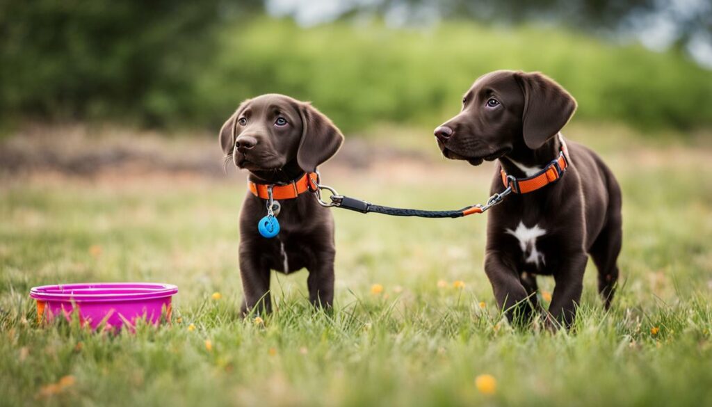 GSP puppy care and training