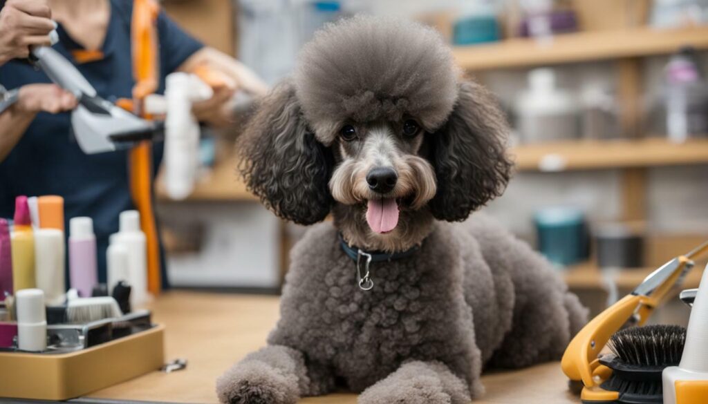 Grooming a Poodle