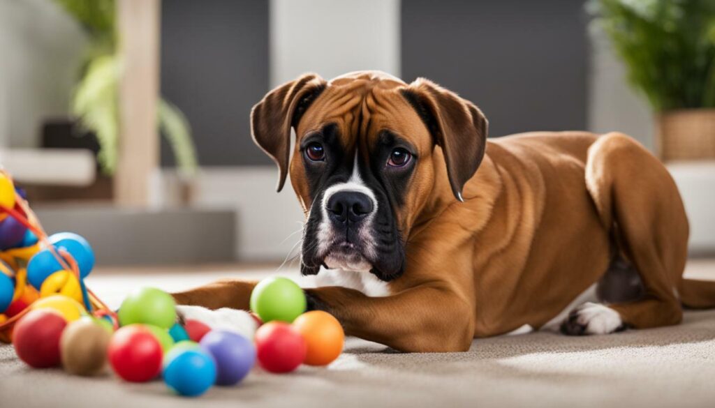 Interactive toys for Boxer dogs