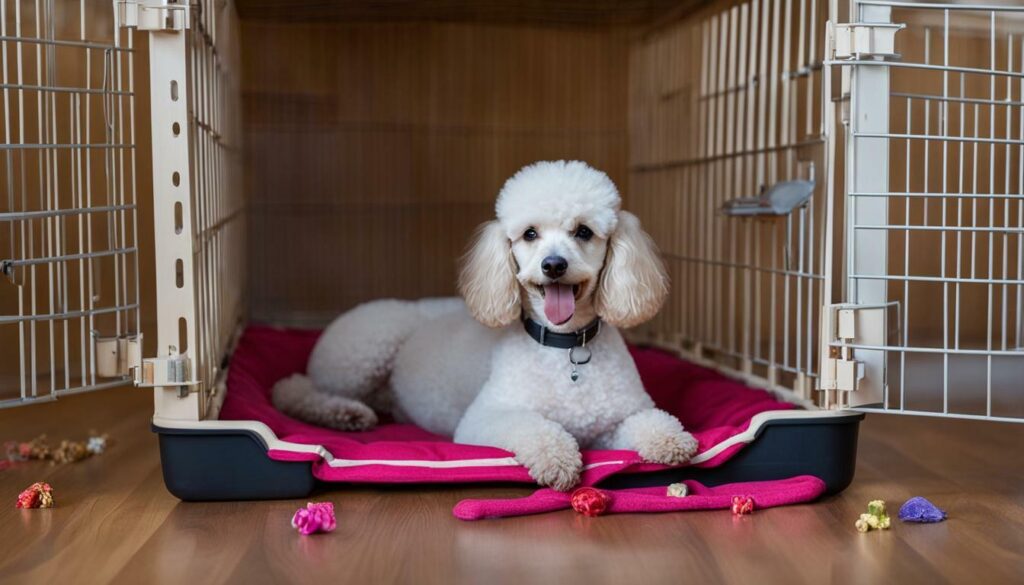 Poodle crate training