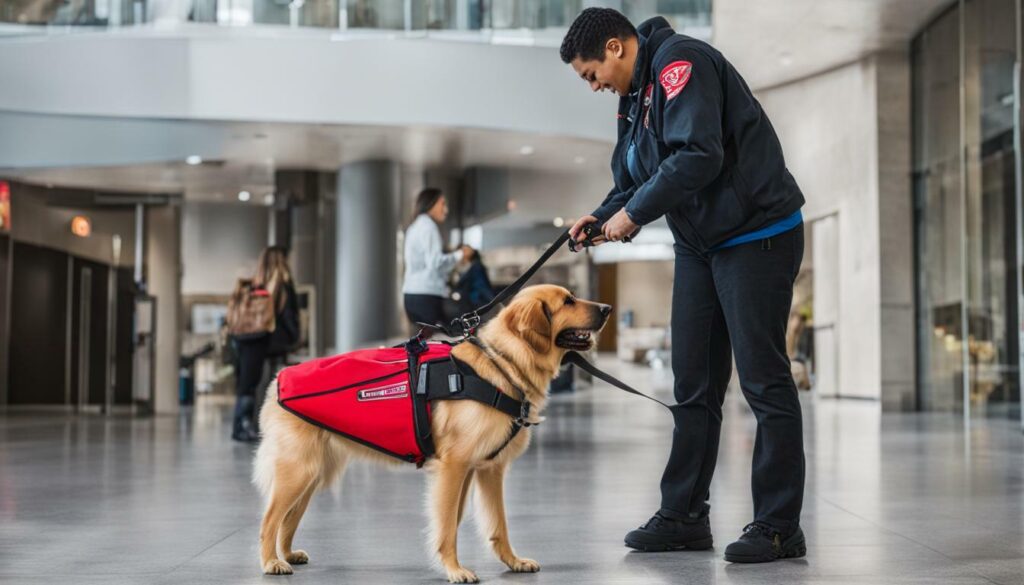 Service dog training techniques