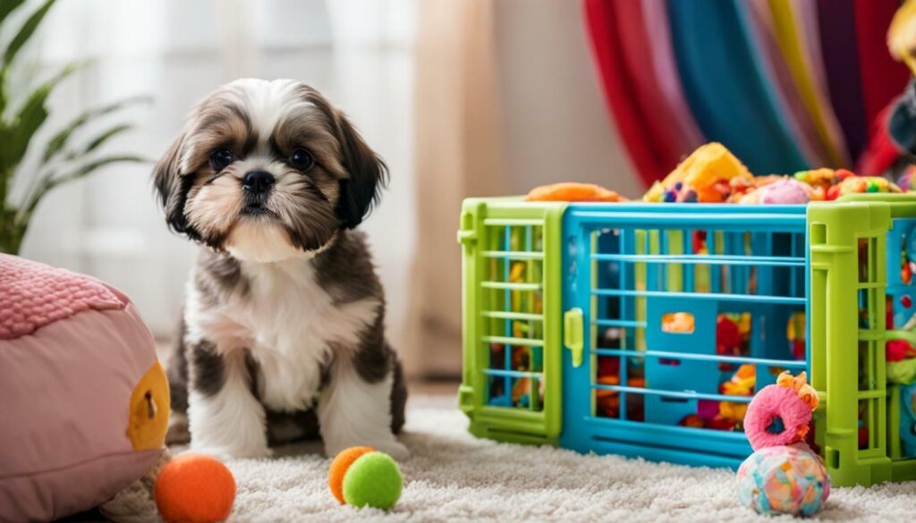 Shih Tzu crate training