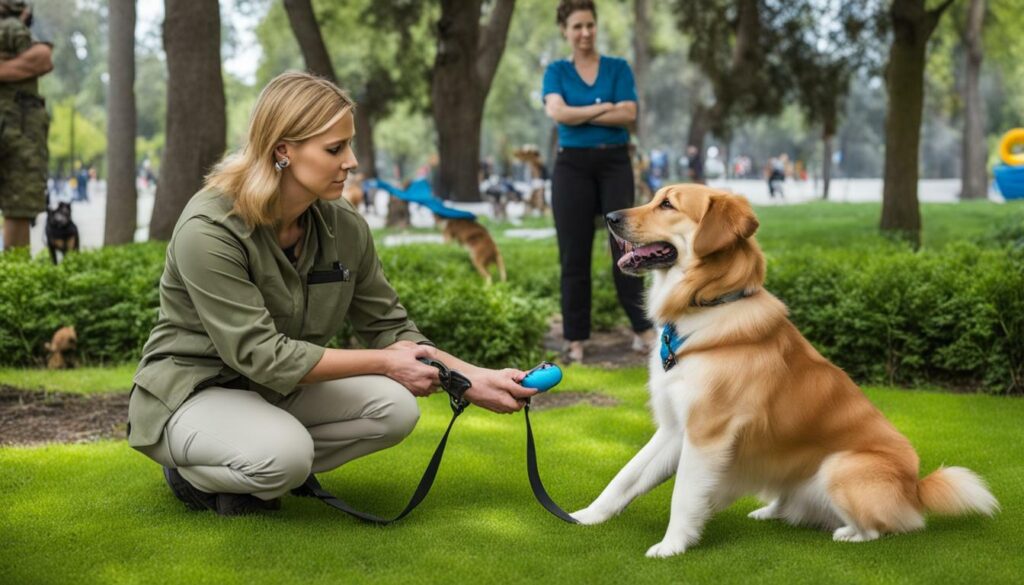 Training a dog for PTSD support