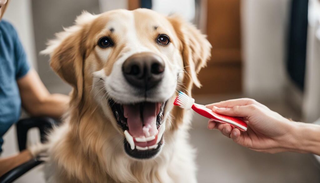 dog teeth brushing training