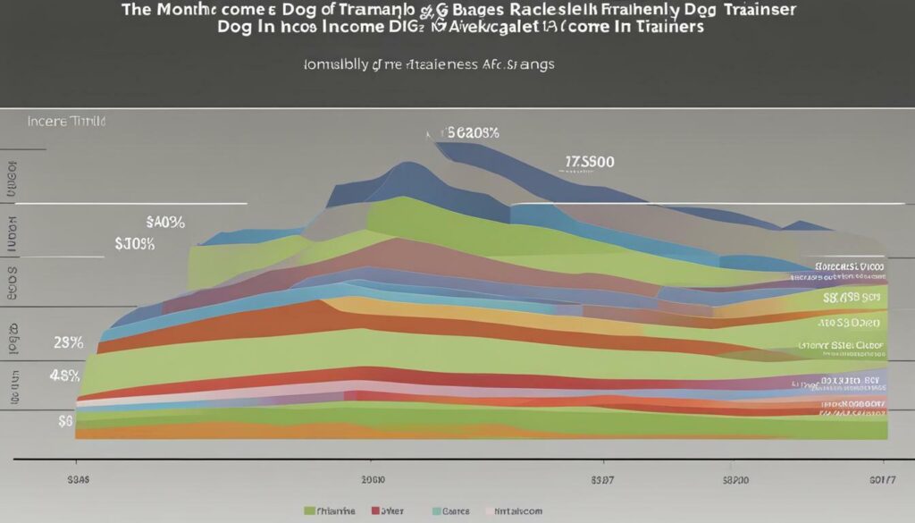 monthly income of dog trainers
