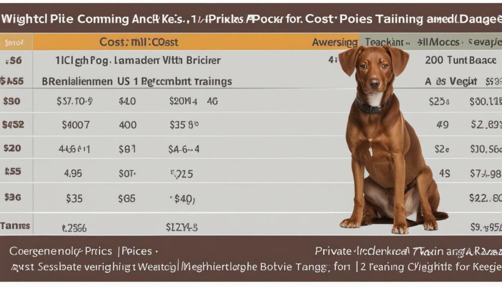 private dog training prices