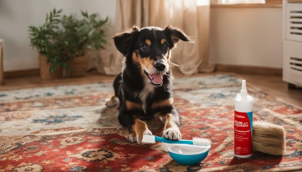 teaching dogs to brush their teeth