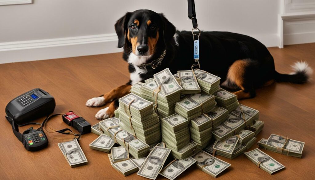 trained dog cost and fees