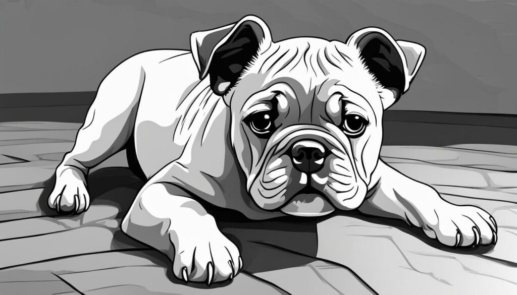 Bulldog puppy coloring page