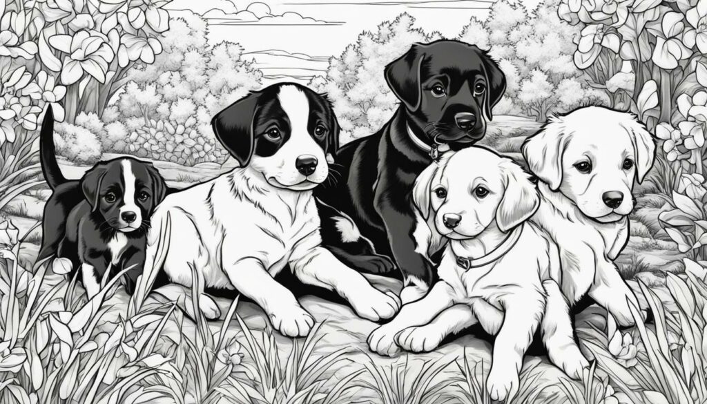 puppy coloring pictures